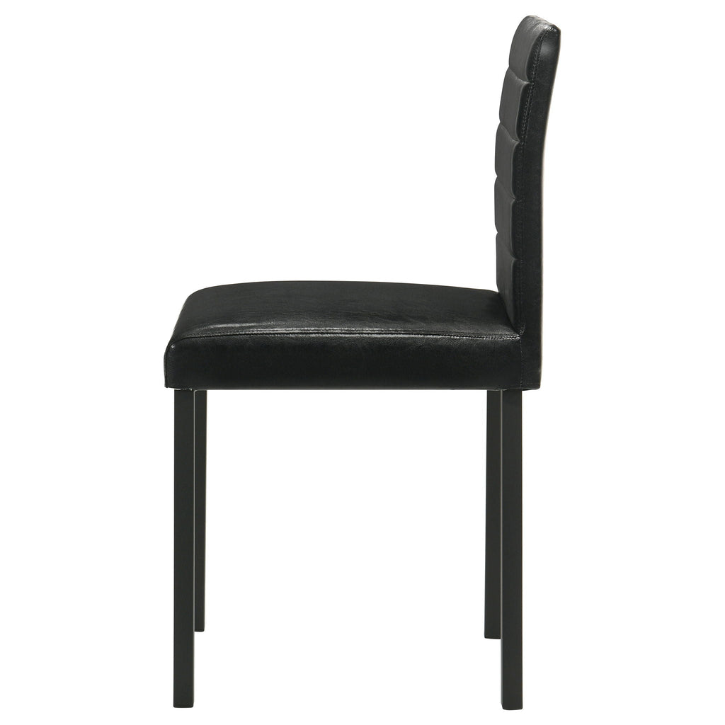 Garza Upholstered Dining Side Chair Black (Set of 4)