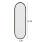 Oval Retro Mirror, Wall Hanging Mirror For Living Room