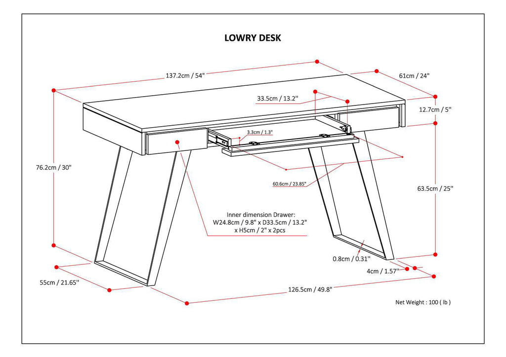 Lowry - Handcrafted Desk