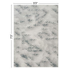 Geometrix - 5'3" X 7'3" Area Rug / Geometric 3D Effect - Ivory / Gray