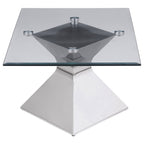 Jenny 2-piece Rectangular Coffee and End Table Set Chrome
