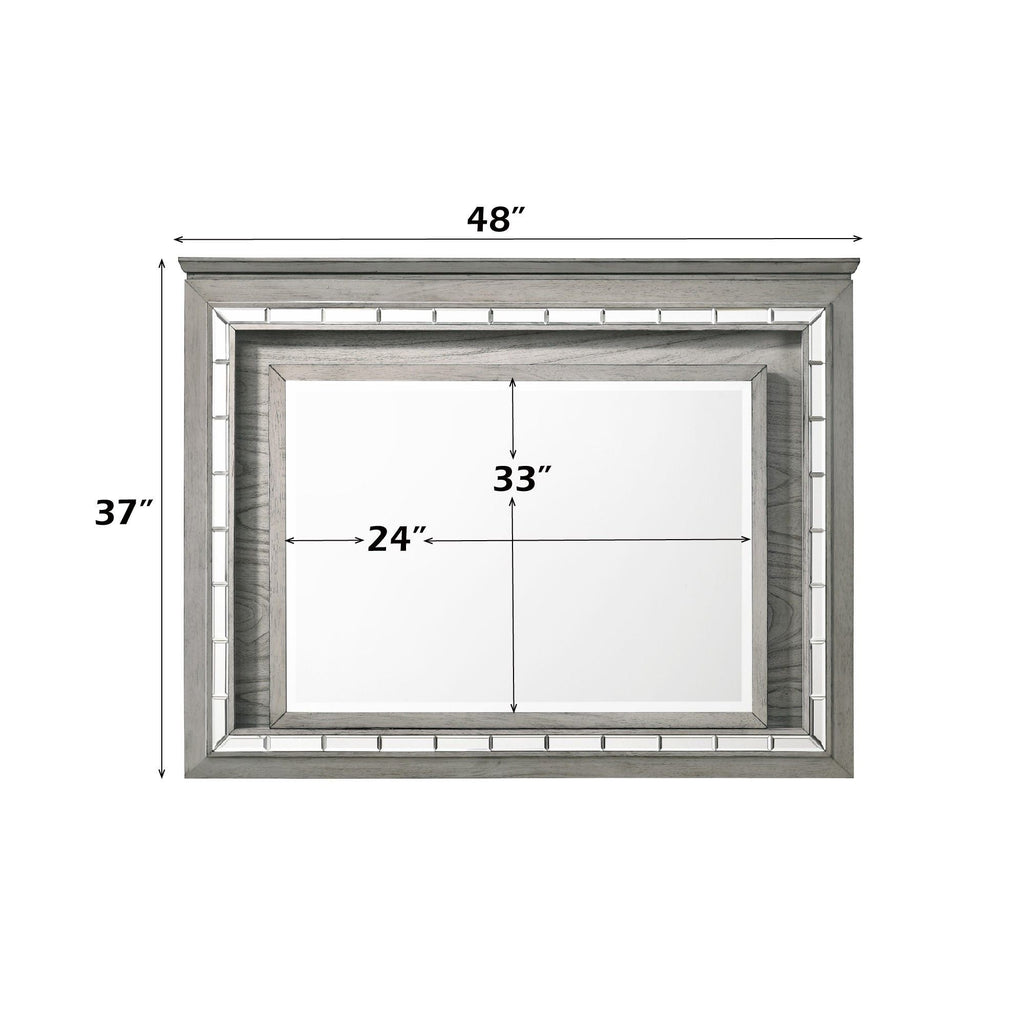 Antares - Mirror With LED - Light Gray
