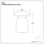 Toby - Handcrafted Metal Accent Table