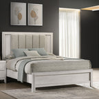 Plush Upholstered Headboard Framed Bed