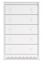 Hallityn - Five Drawer Chest - White