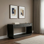 Leandro 2-drawer Entryway Sofa Console Table Burnished Black