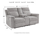 Barnsana - Dbl Power Reclining Loveseat With Console