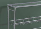 Accent Console Table For Entryway, Contemporary & Modern - Silver