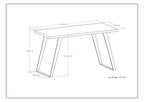 Lowry - Flat Top Desk - Rustic Natural Aged Brown