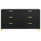 Kendall 6-drawer Dresser Black
