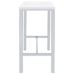 Natividad 5-piece Pub Height Bar Table Set White High Gloss