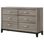 Valen 6-drawer Bedroom Dresser Cabinet Light Taupe