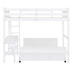 Full Over Full Bunk Bed With Desk