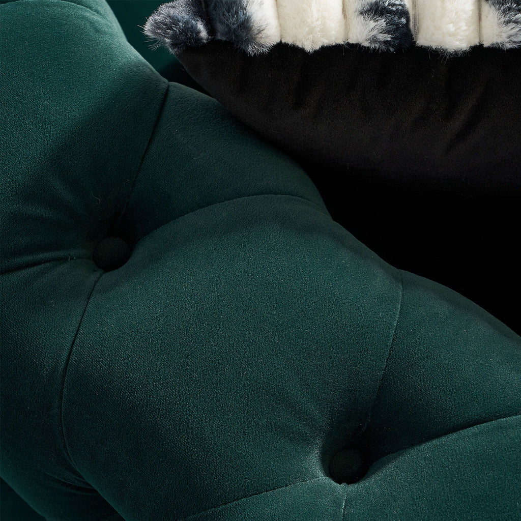 Chesterfield - Modern Tufted Living Room Sofa, 84.25''W Couch