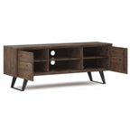Lowry - TV Media Stand - Rustic Natural Aged Brown