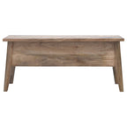 Lid Up Storage Bench - Oak
