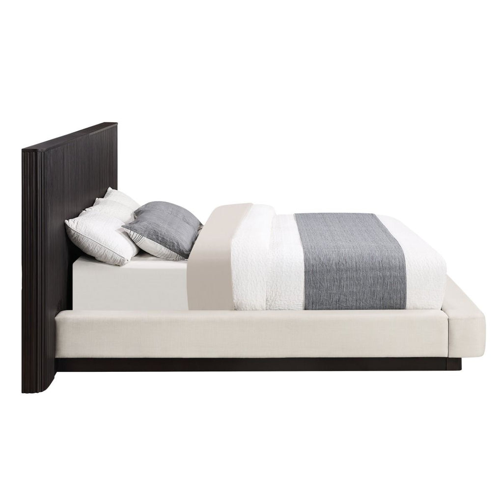 Clayten - Queen Bed - Beige / Espresso