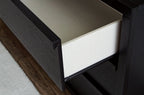 Danziar - Five Drawer Wide Chest - Black