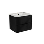 Modern Wall Mounted Floating Bathroom Vanity With Sink And Drawers