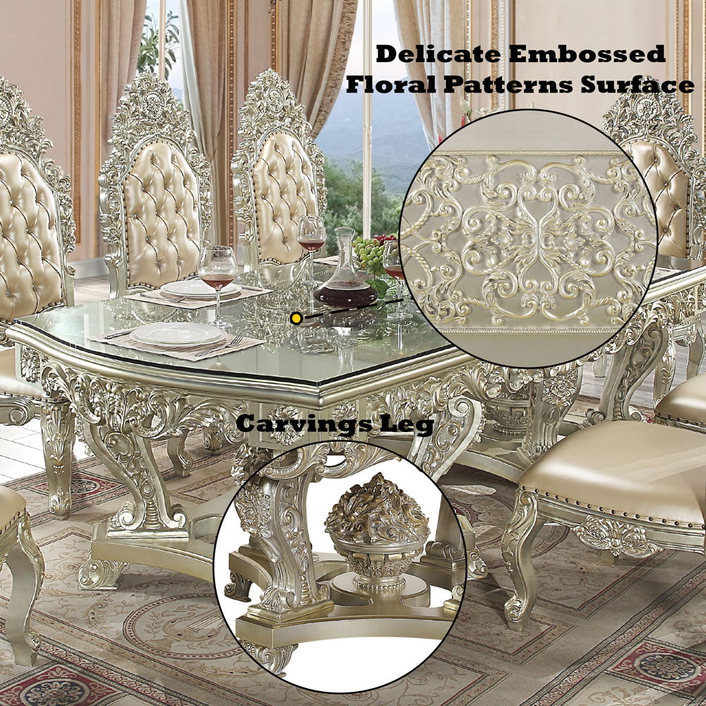 Sorina - Dining Table - Antique Gold