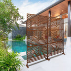 Freestanding Outdoor & Indoor Freestanding Metal Privacy Screen