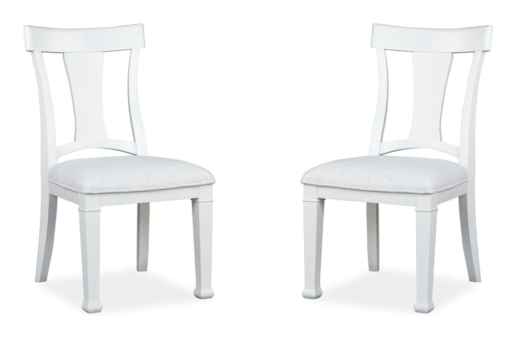 Kingston - Upholstered Side Chair (Set of 2) - Whisper White And Cerused Nutmeg
