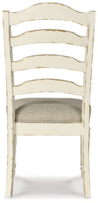 Realyn - Dining UPH Side Chair (Set of 2) - Ladderback - Chipped White