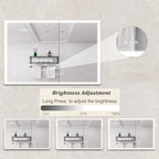 Bathroom Medicine Cabinet With Lights, LED Medicine Cabinet With Mirror, Lighted Medicine Cabinet With Defogger