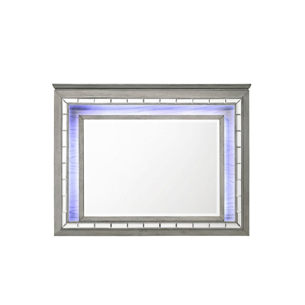 Antares - Mirror With LED - Light Gray