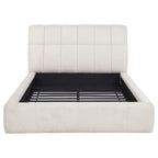 Nollet 48-inch Upholstered Queen Panel Platform Bed Cream