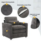 Cozy Upholstered Cushion Armchair For Living Room