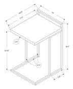 Accent Table, C - Shaped, Contemporary & Modern