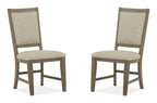 Paxton Place - Step Upholstered Side Chair (Set of 2) - Dovetail Gray
