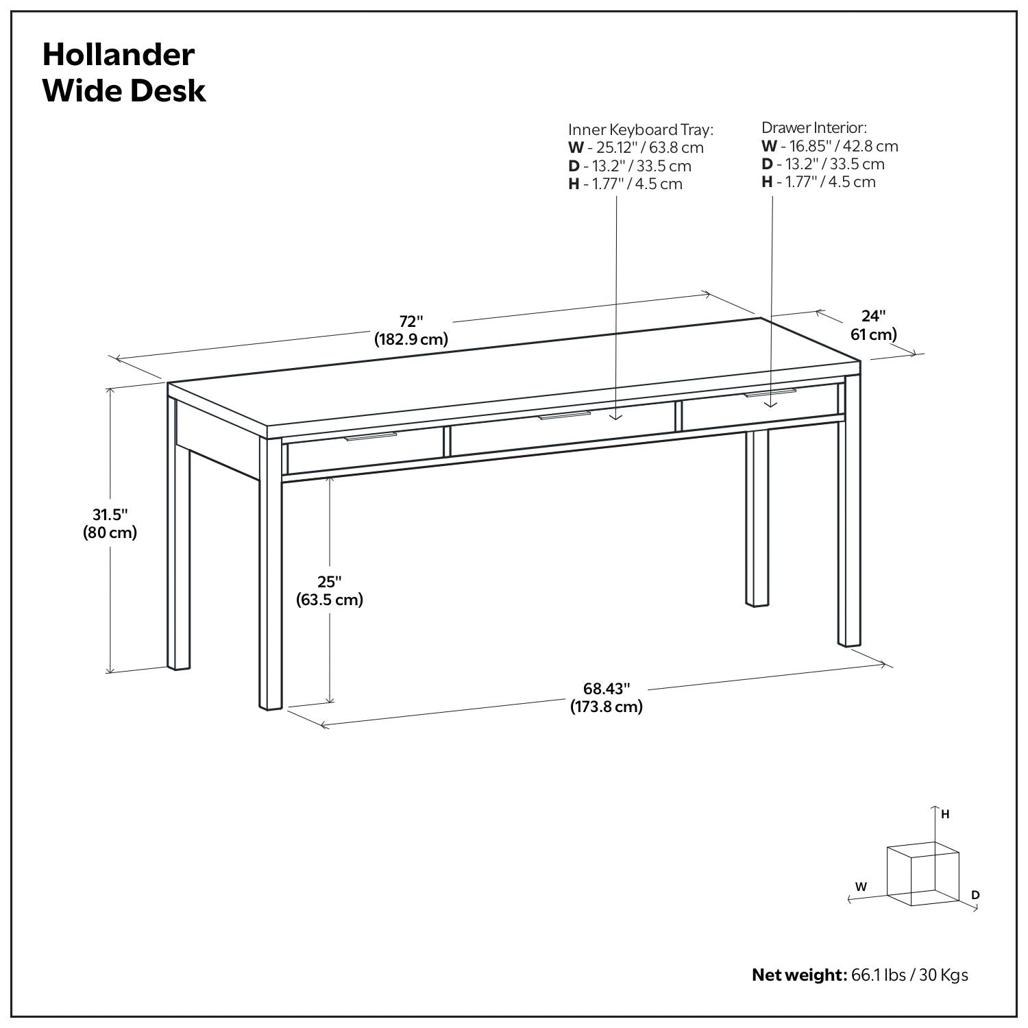 Hollander - Handcrafted Desk
