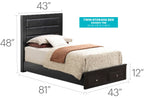 Elegant Storage Bed For Cozy Spaces