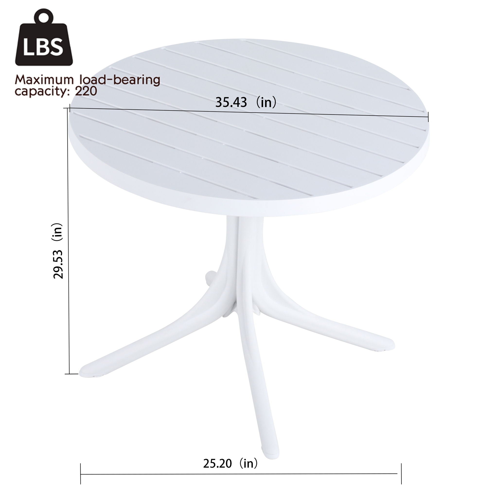 Modern Lounge Chair Set With Round Table