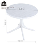 4 Piece Set Of Single Chairs, Traditional Elements With Round Table