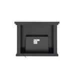 Nysa - 40" Fireplace - Mirrored & Faux Crystals