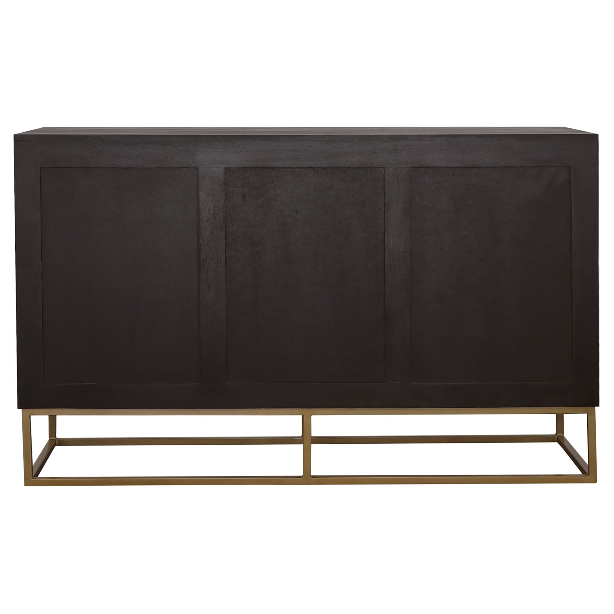 Zara 2-door 57-inch Wood Accent Storage Cabinet Black Walnut