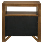 Adderley 2-drawer Nightstand Bedside Table Warm Brown