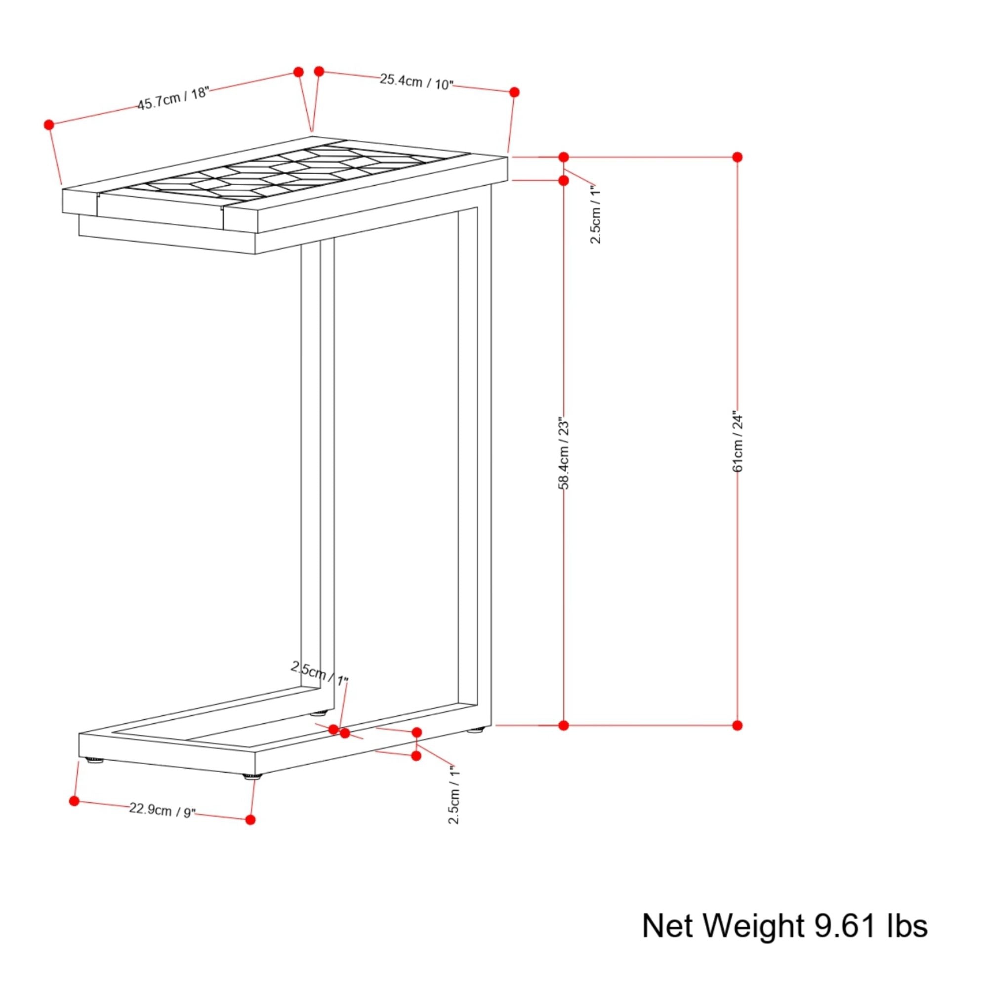 Skyler - C Side Handcrafted Table