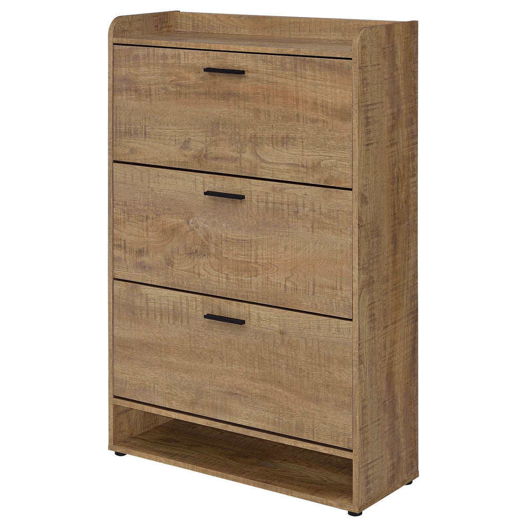 Denia 3-tier Engineered Wood Shoe Cabinet Mango