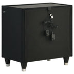 Ravenne 5-piece Velvet Upholstered California King LED Bedroom Set Black