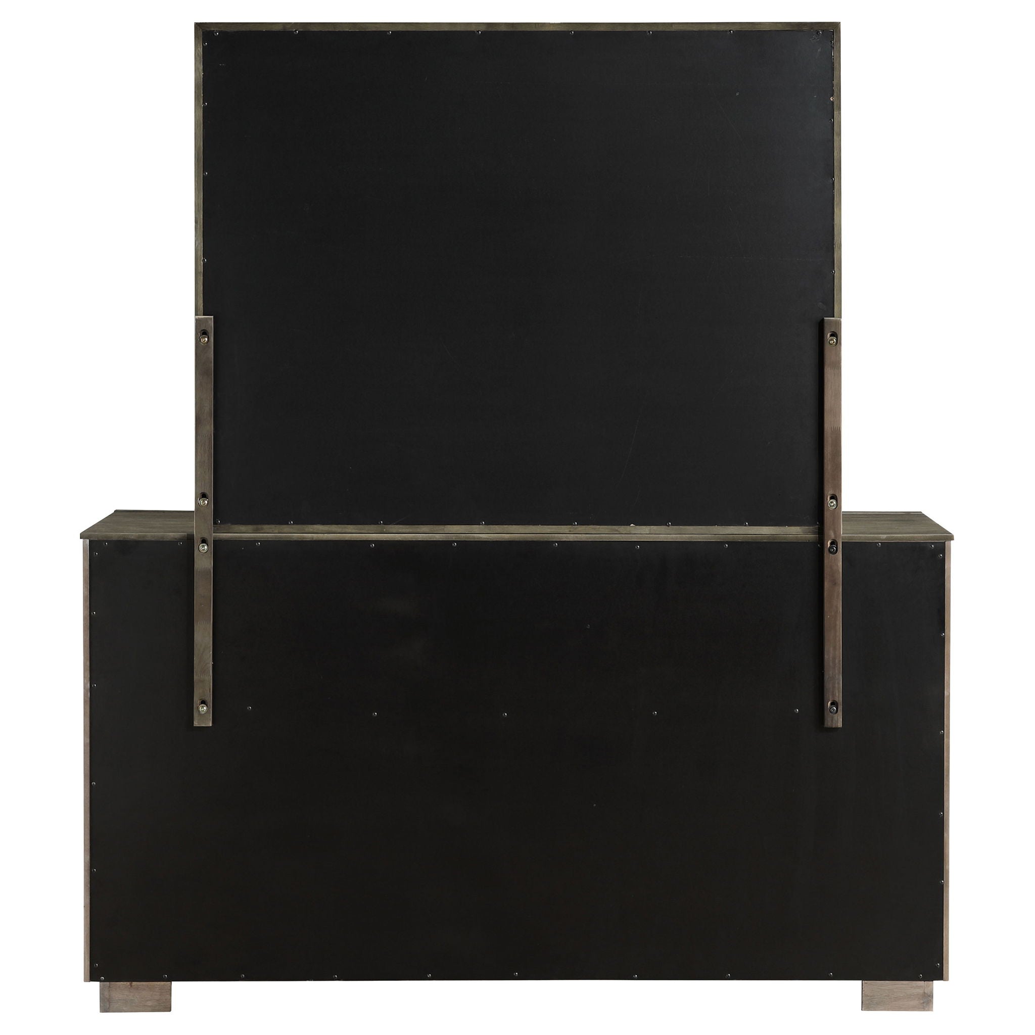 Durango 8-drawer Dresser and Mirror Taupe Oak