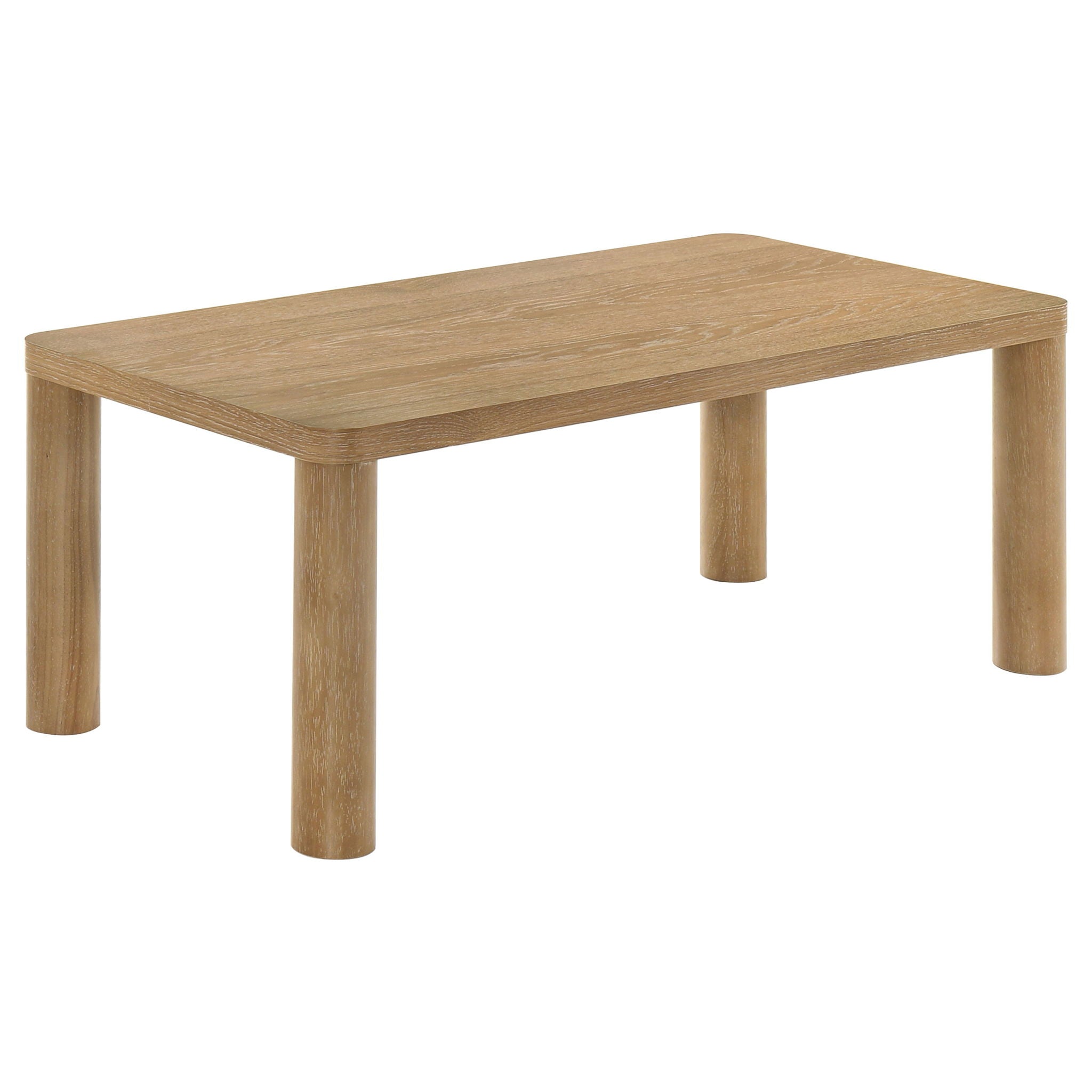 Castlewood 2-piece Cocktail Coffee Table Set Light Oak