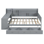 Daybed With 3 Drawers USB Ports And Desk
