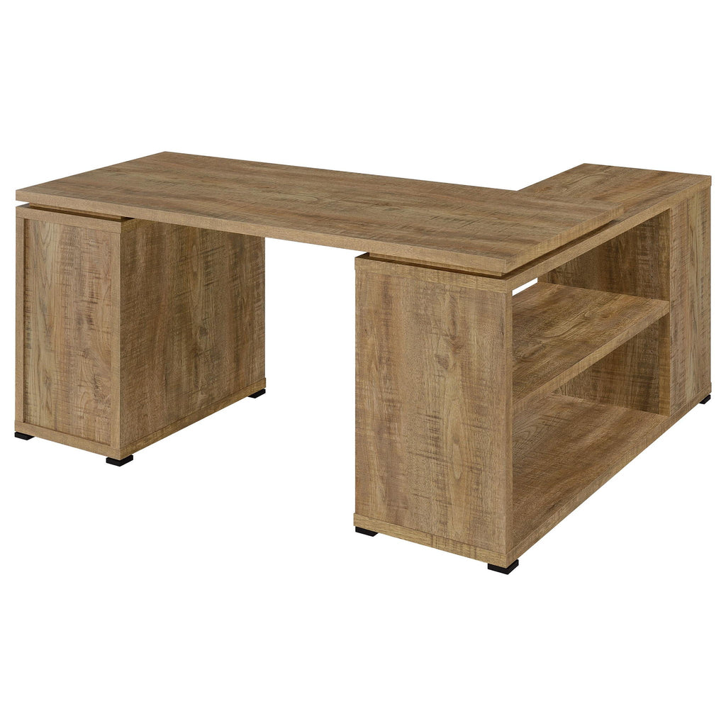 Yvette 60-inch 3-drawer L-Shape Computer Desk Mango
