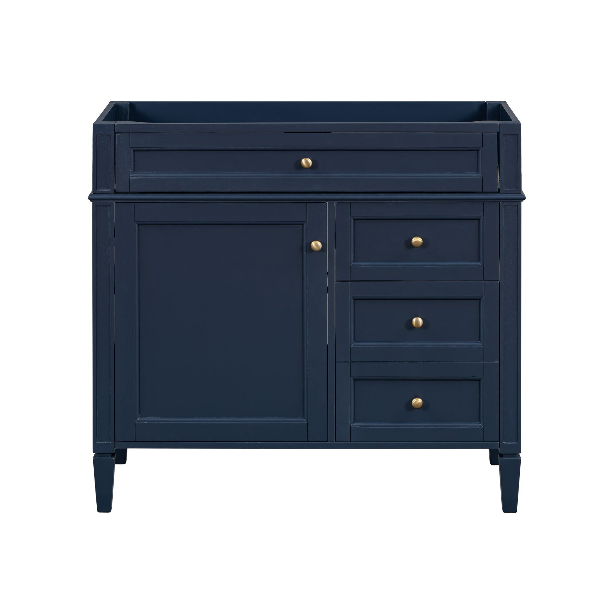 Bathroom Vanity With 2 Drawers And Tip-Out Drawer, Storage Cabinet