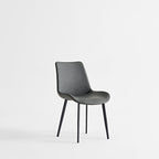 Dining Table Set, Chairs (Set of 2) - Gray