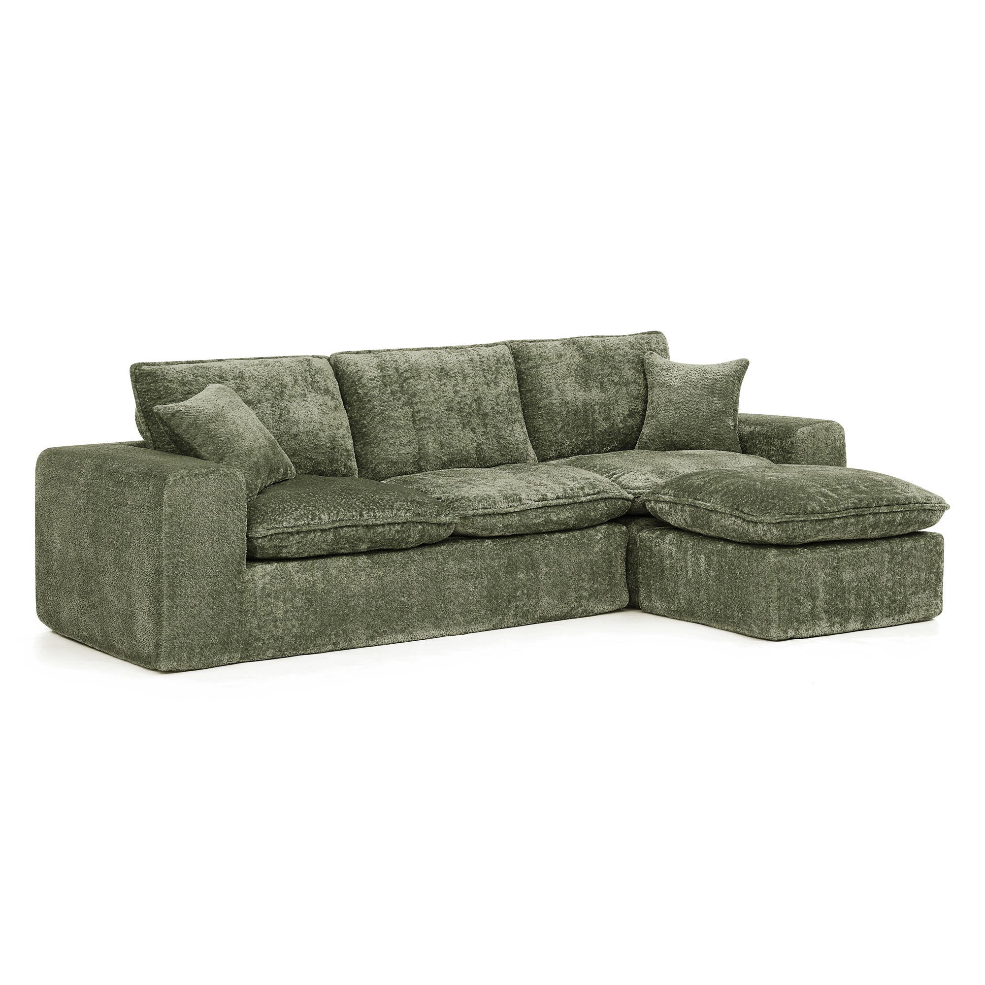 Sectional Sofa With Moveable Ottoman